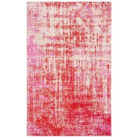 Safavieh 4 x 6 ft. Adirondack Power Loomed Rectangle Area Rug Red & Gold ADR207R-4